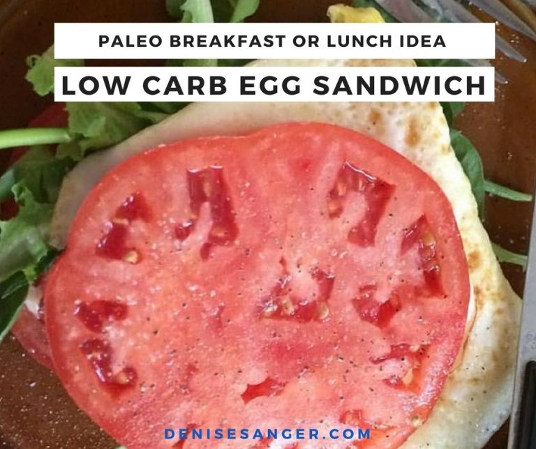 Paleo Lunch Idea Low Carb Egg Sandwich