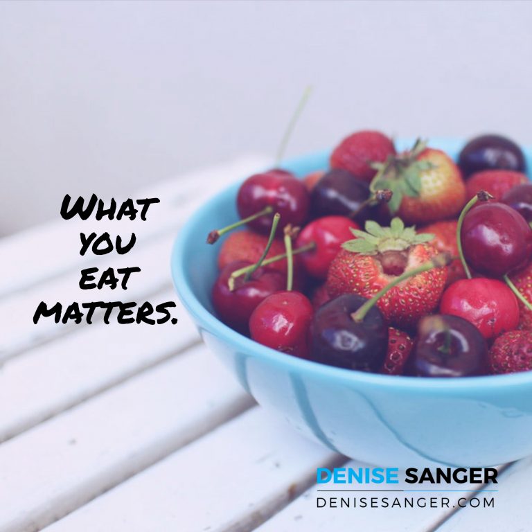 What you eat matters.