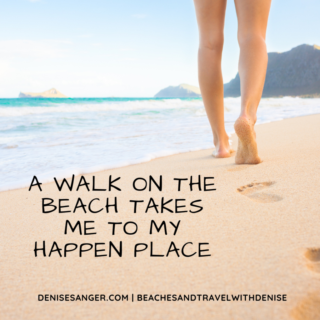 How many steps are in a mile when you walk on the beach?