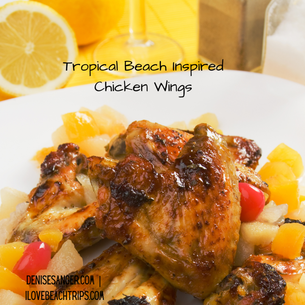Tropical Beach Inspired Chicken Wings