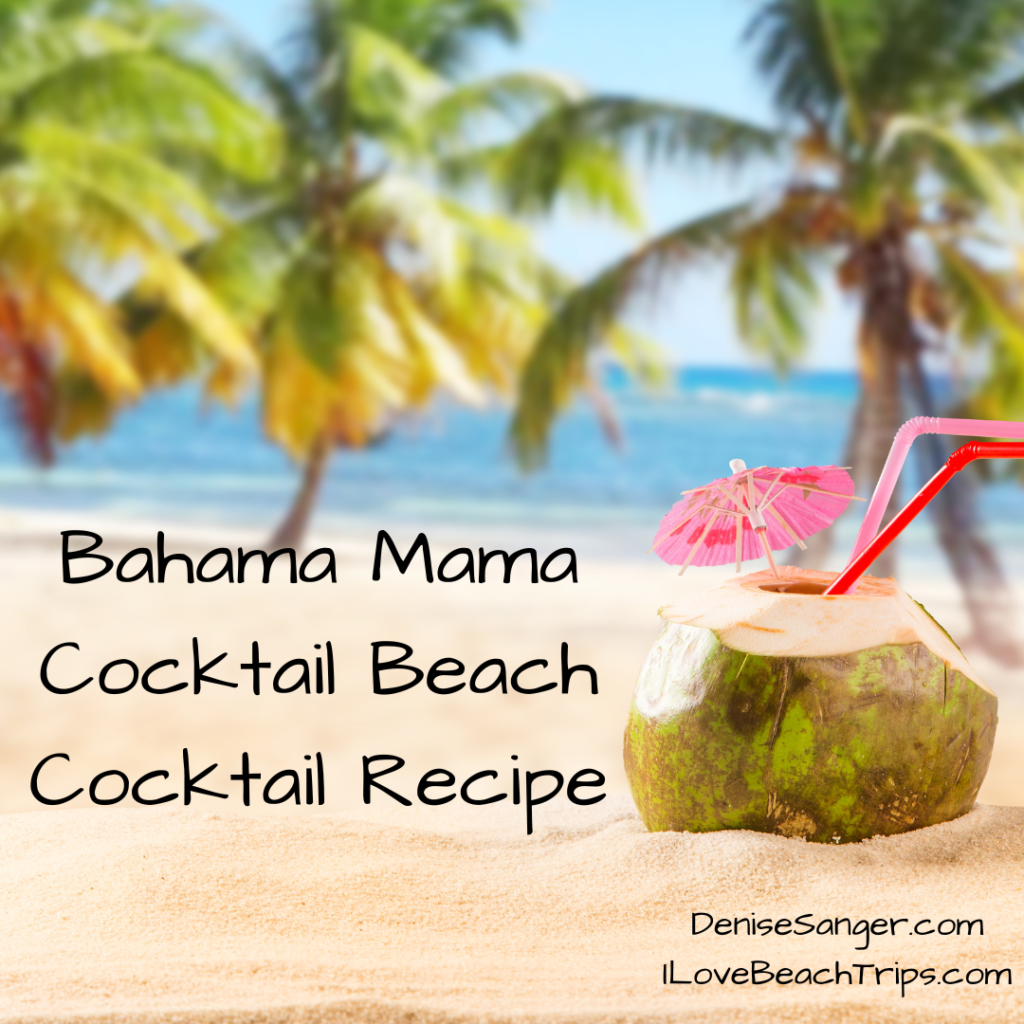 Bahama Mama Cocktail Beach Cocktail Recipe with coconut