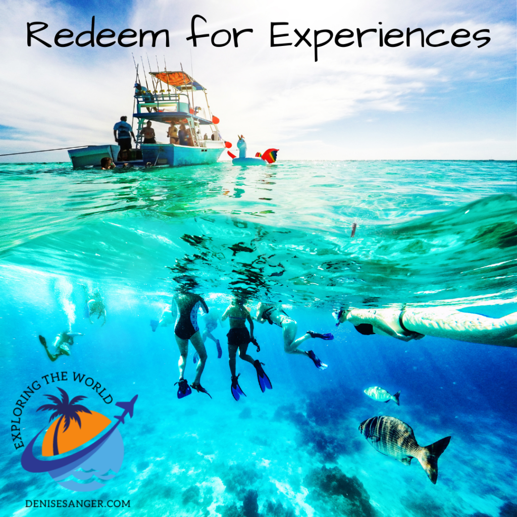Redeem credit card points for experiences
