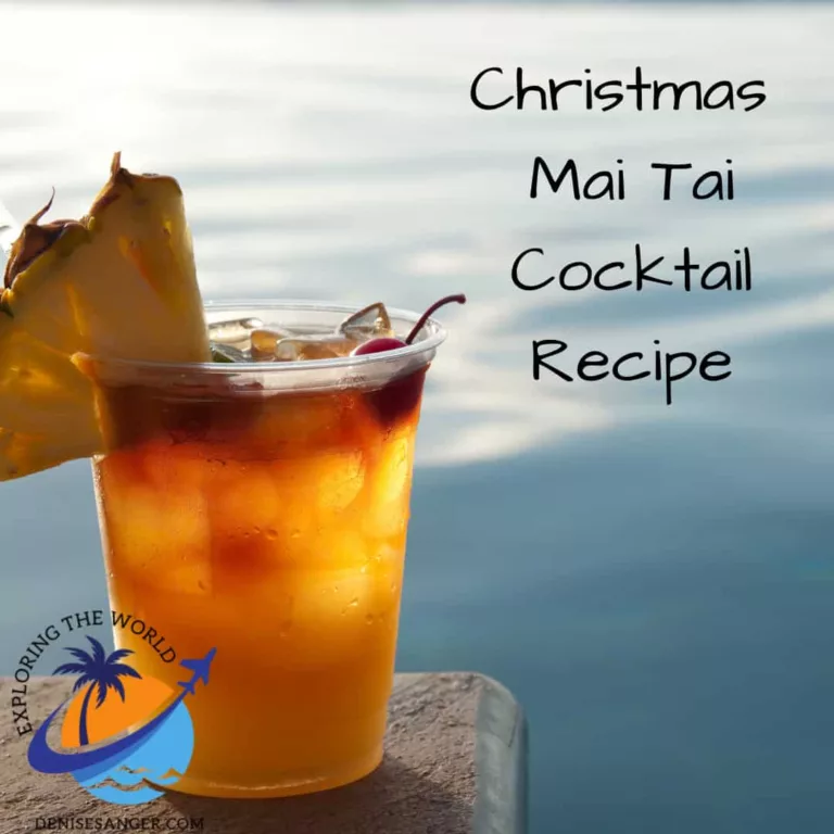 Christmas Mai Tai Cocktail