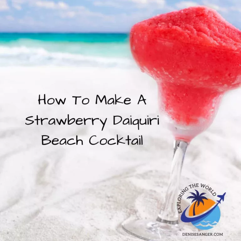 How To Make A Strawberry Daiquiri Beach Cocktail