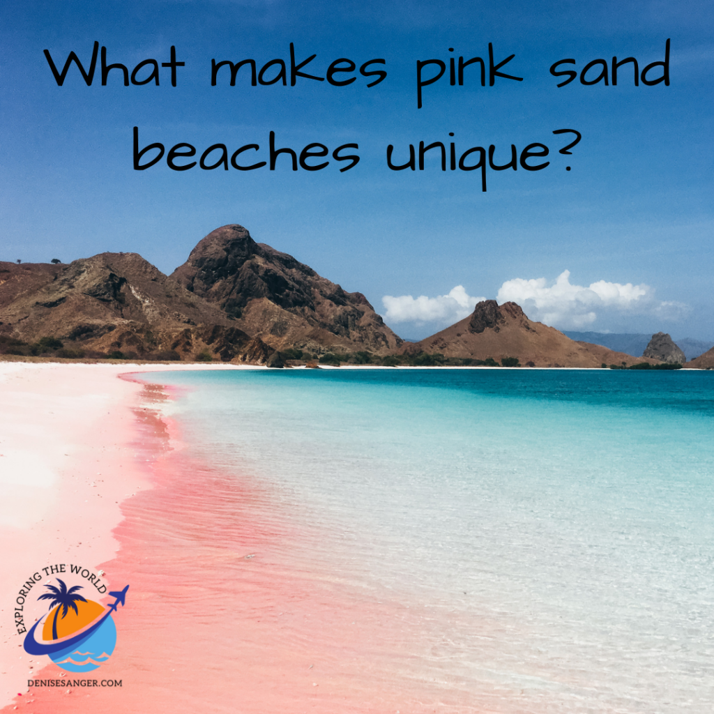 What makes pink sand beaches unique?
