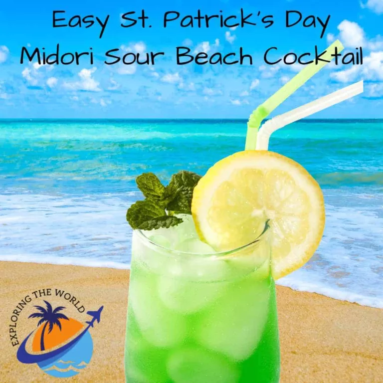 Easy St. Patrick’s Day Midori Sour Beach Cocktail