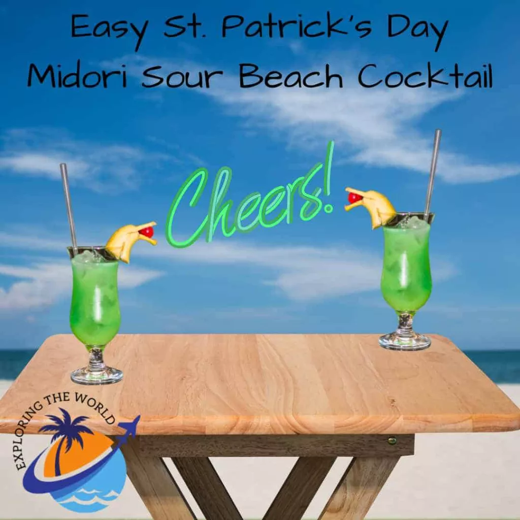 Midori Sour Beach Cocktail